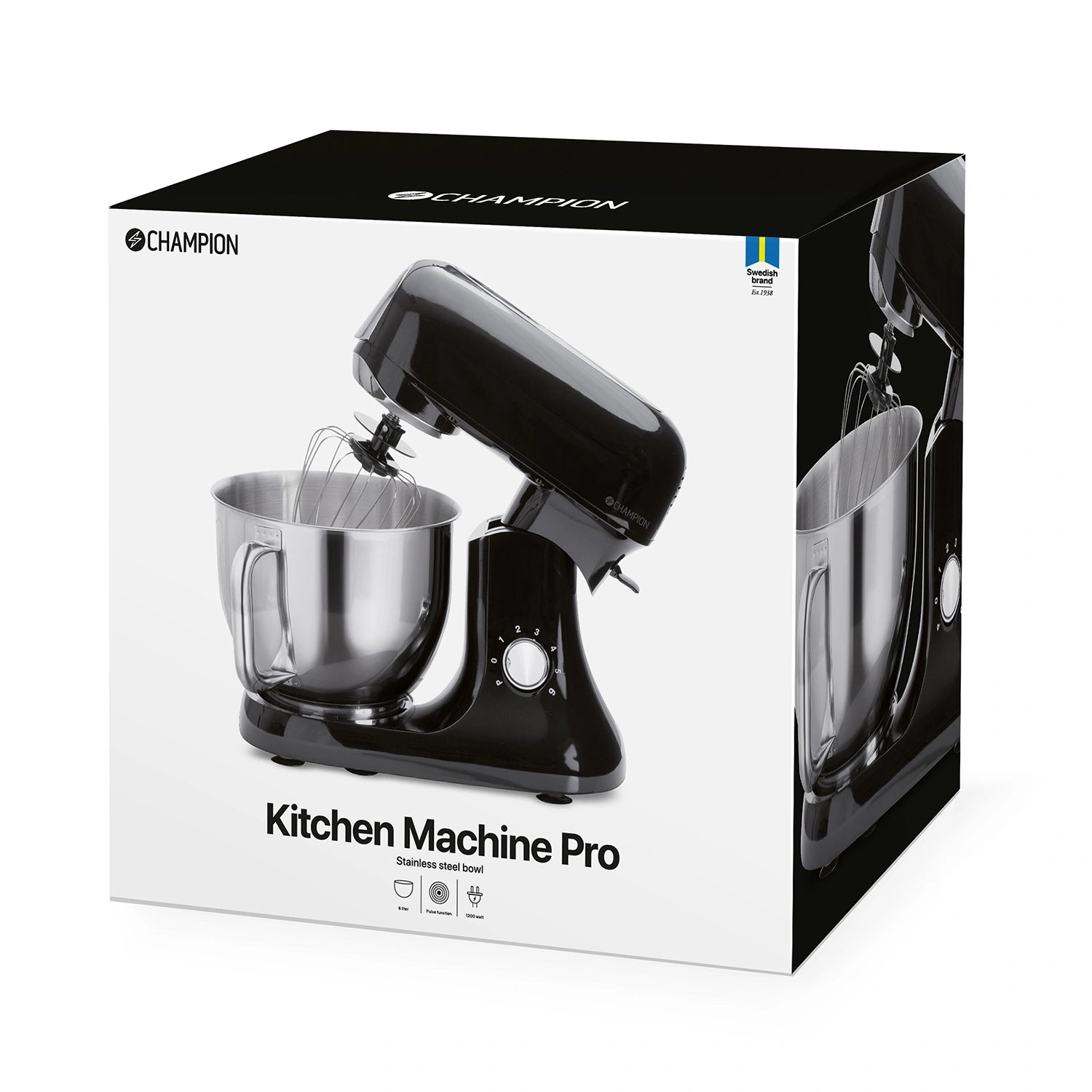 Köksmaskin Pro 6L 1200W KA400 Shiny Black