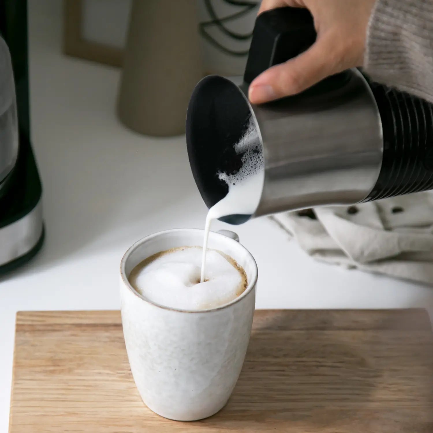 Mjölkskummare 130ml/300ml MS210 Rostfri