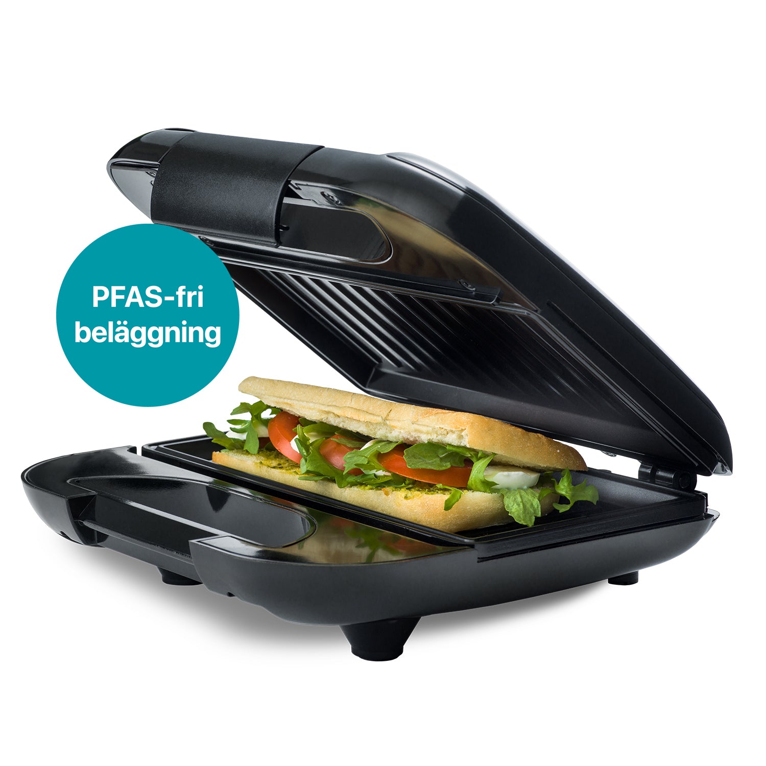 Smörgåsgrill Multi Health 22x12cm 750W SG400 Svart