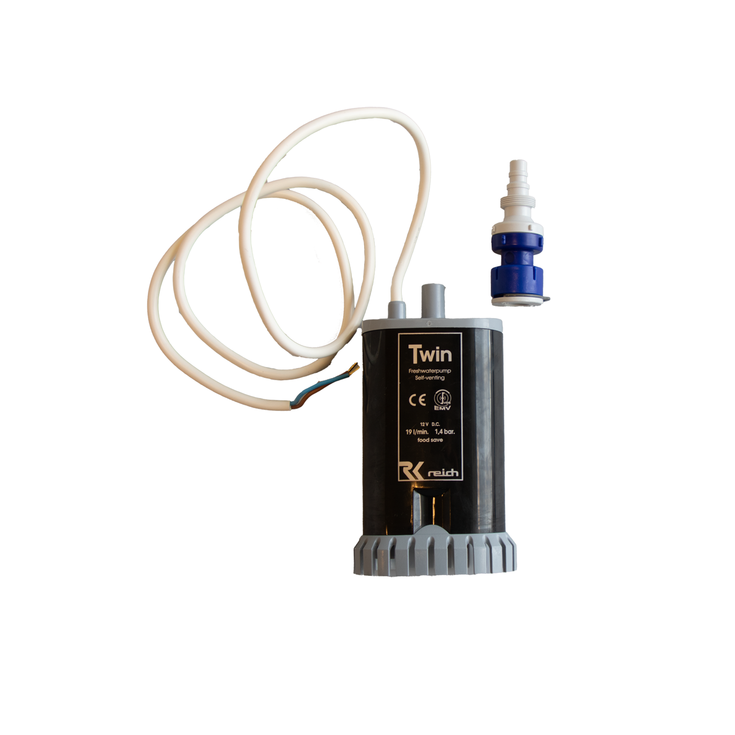 Dränkpump Twin, 55W. Med dubbla motorer. Med backventil.