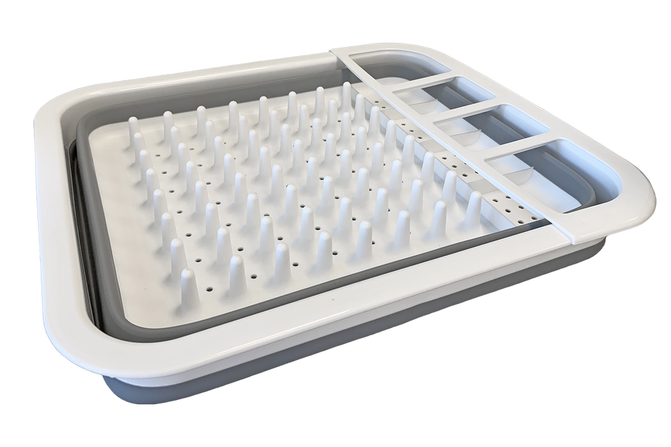 Hopfällbart diskställ.