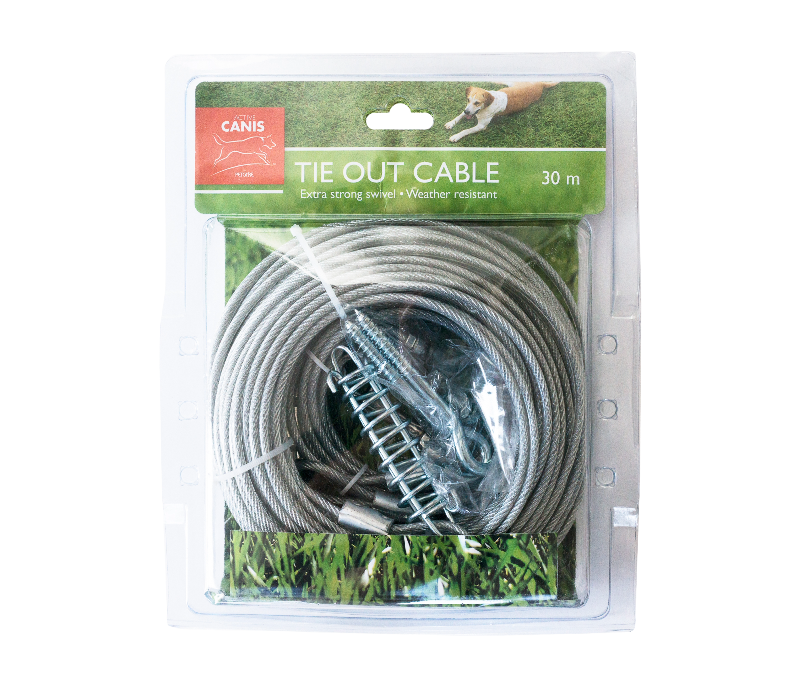 Active Canis Tie Out Cable Set, 30 m