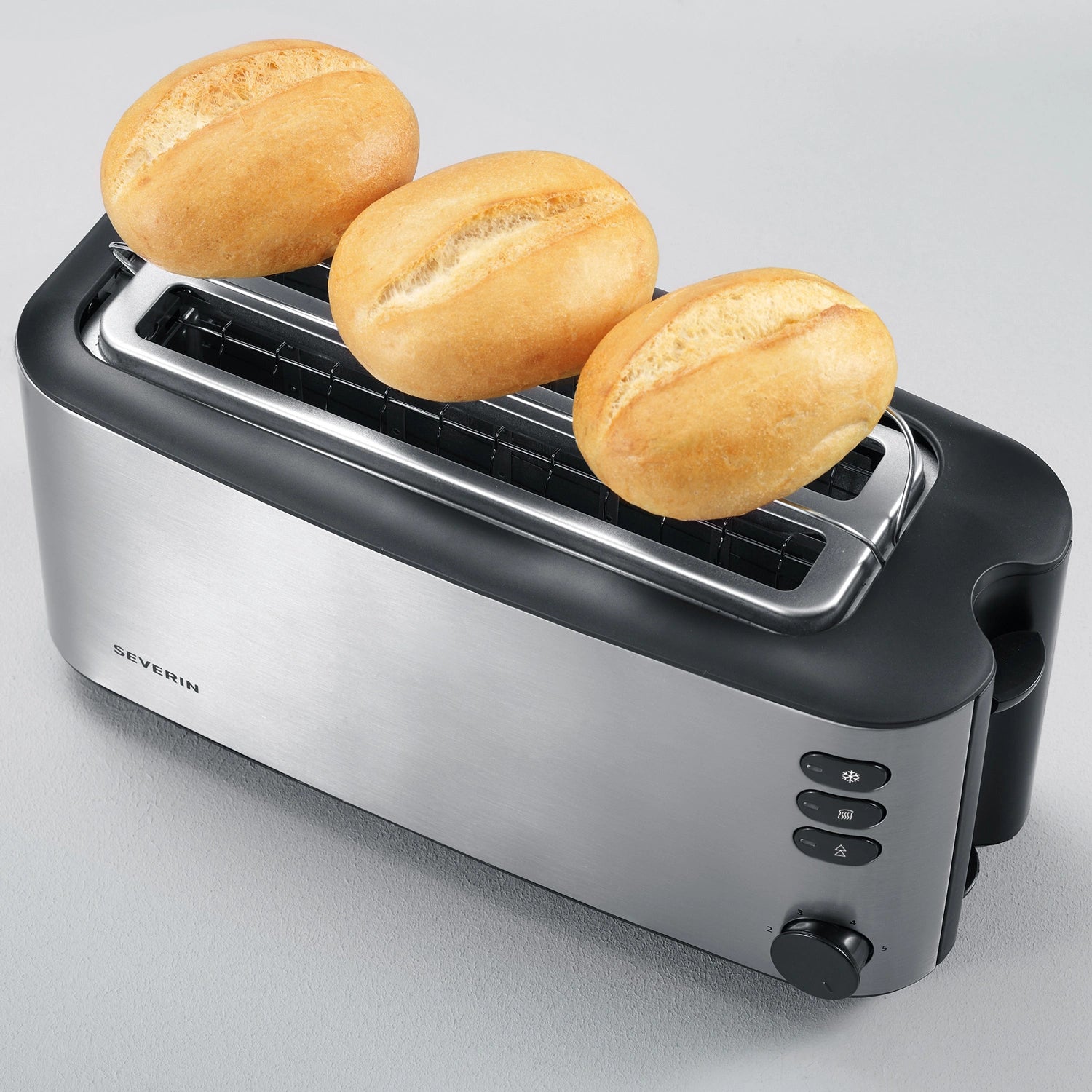 Brödrost 4skiv rostfri AT2509