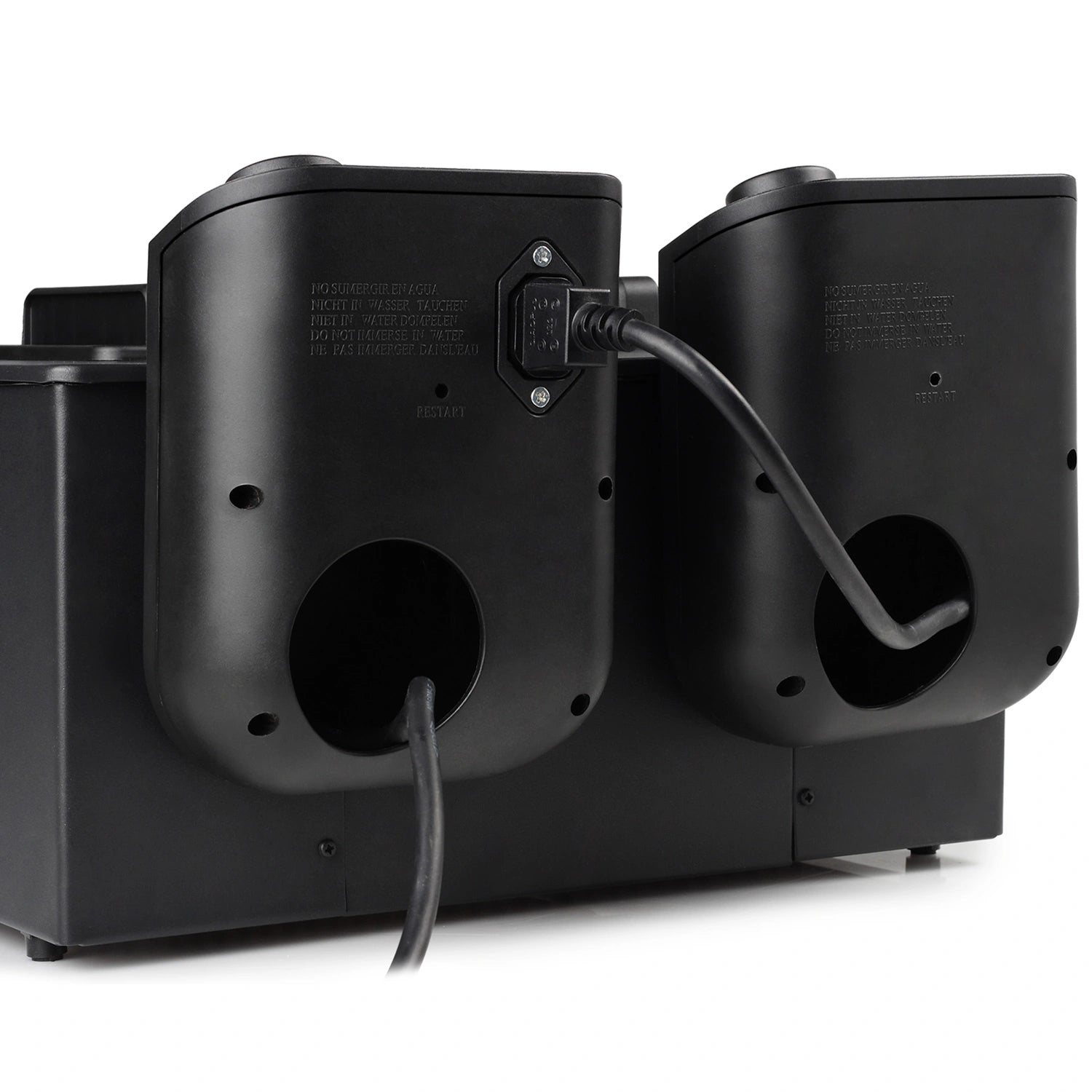 Fritös Dubbel 2x3L 2x1800W Svart