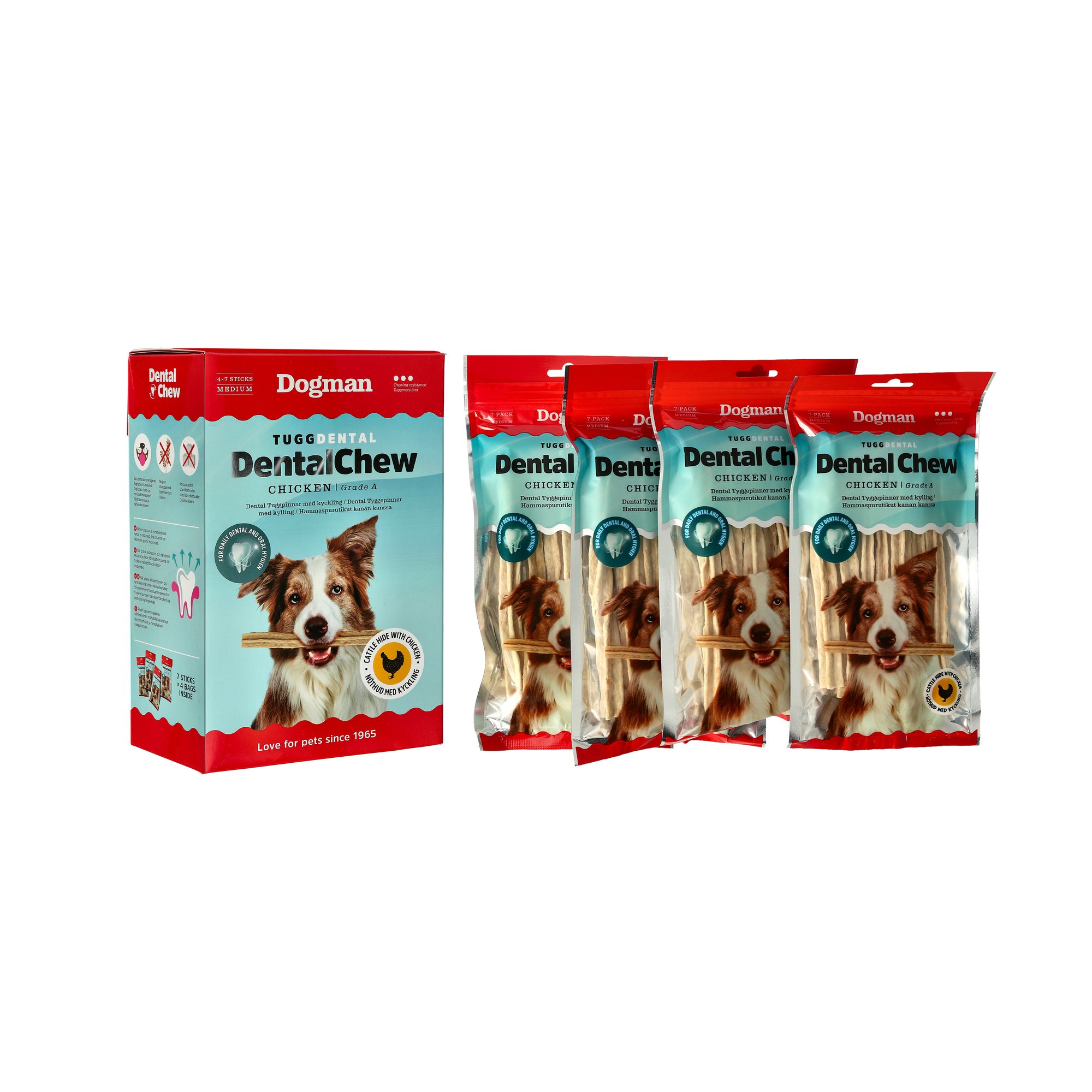 Dogman Tugg Dental M Chew Bone 28p