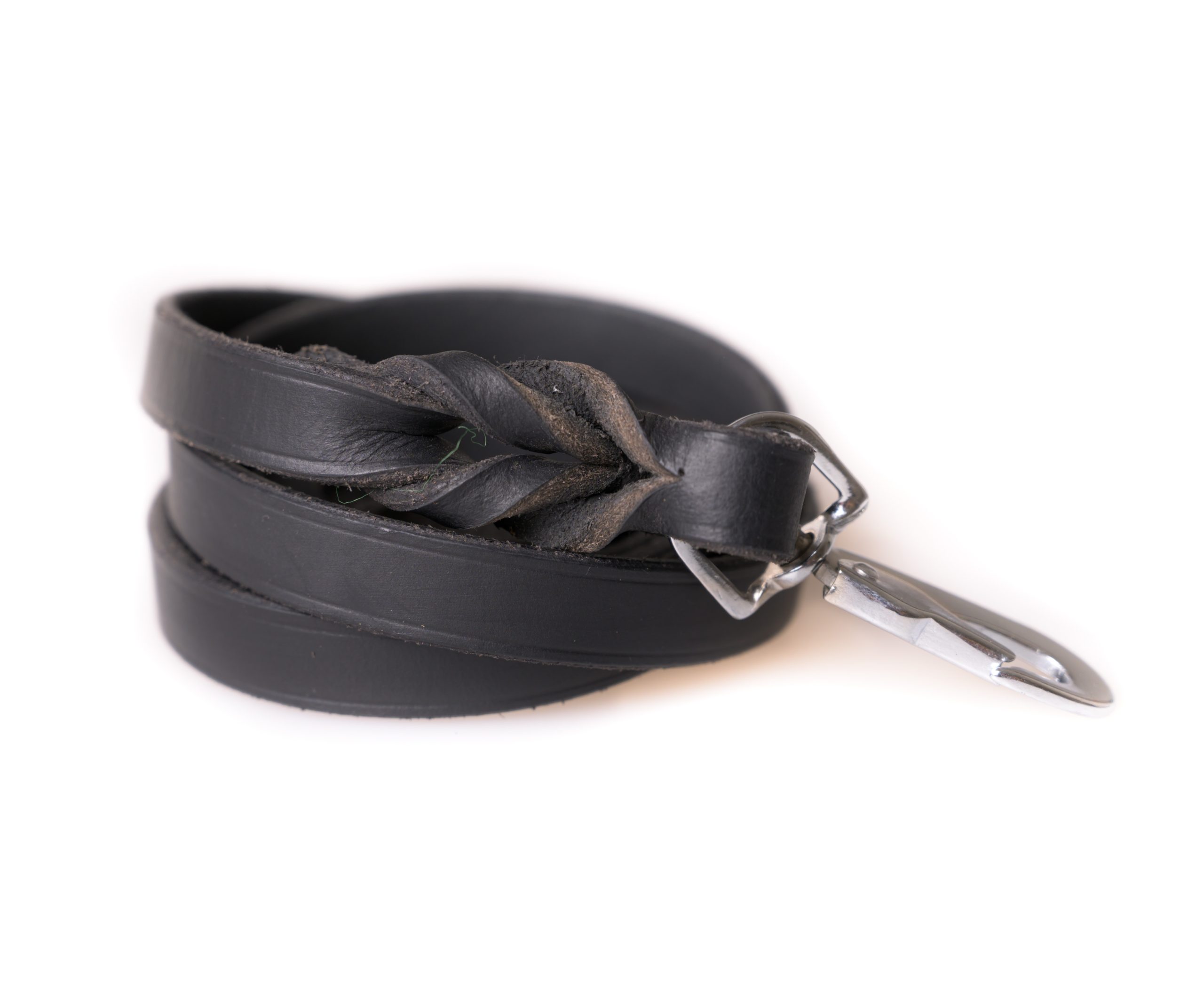 Leather Leash (pcp hook), 1,8×180 cm Black