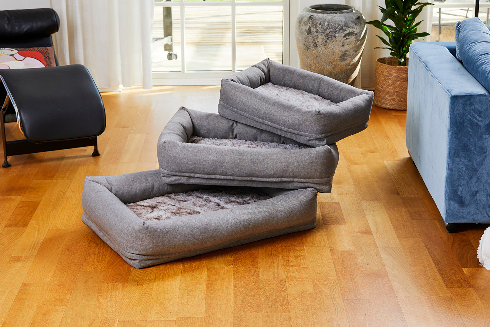 Classy Memory Foam Hundbädd Beige XL