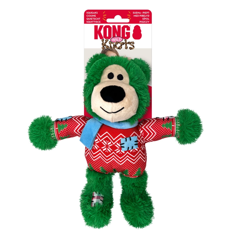 Holiday Wild Knots Bear Assorted M/L