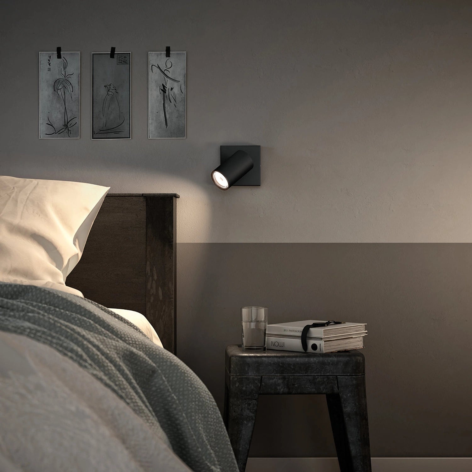 myLiving Kosipo Kosipo tak-/väggspotlight Svart