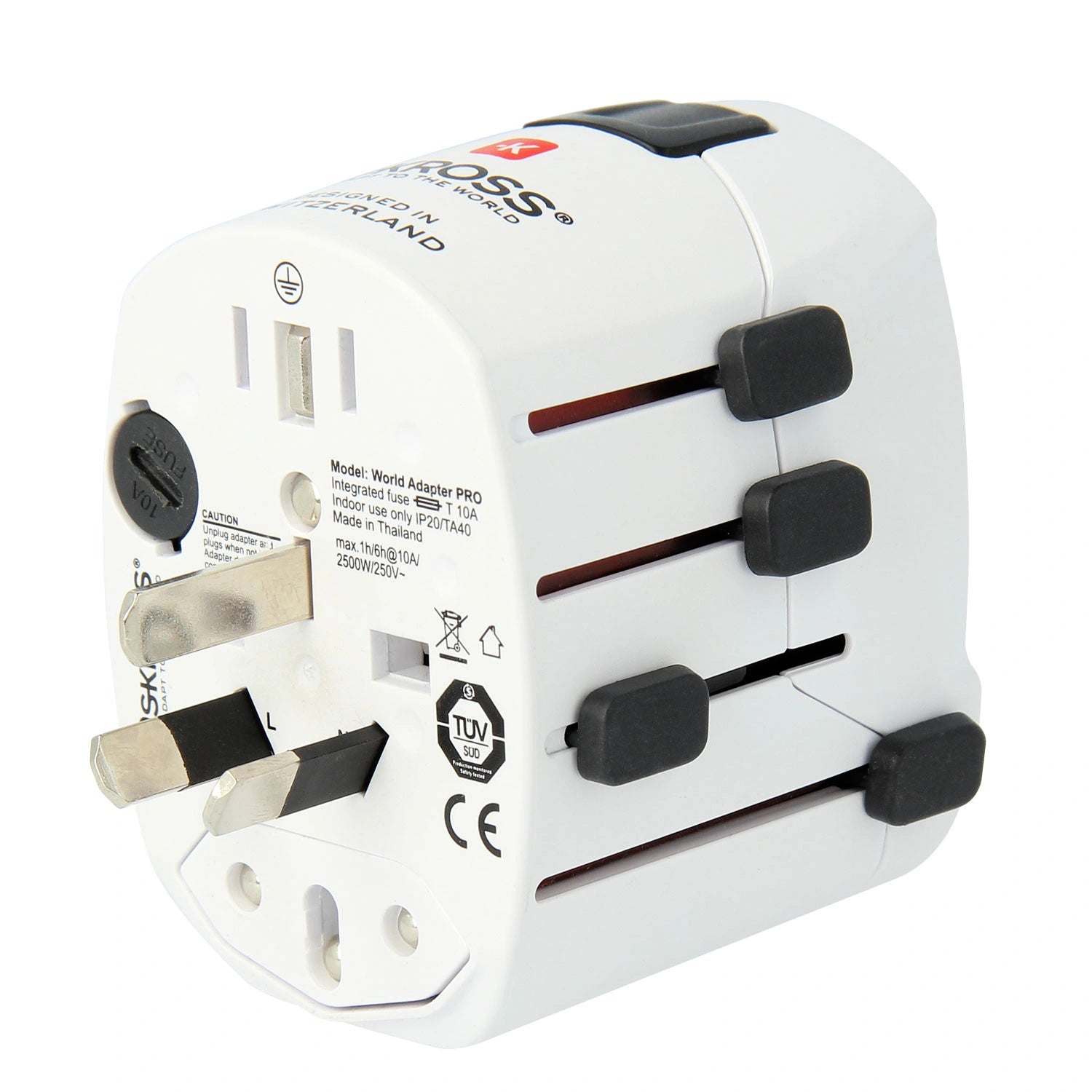 Världsreseadapter PRO Jordad