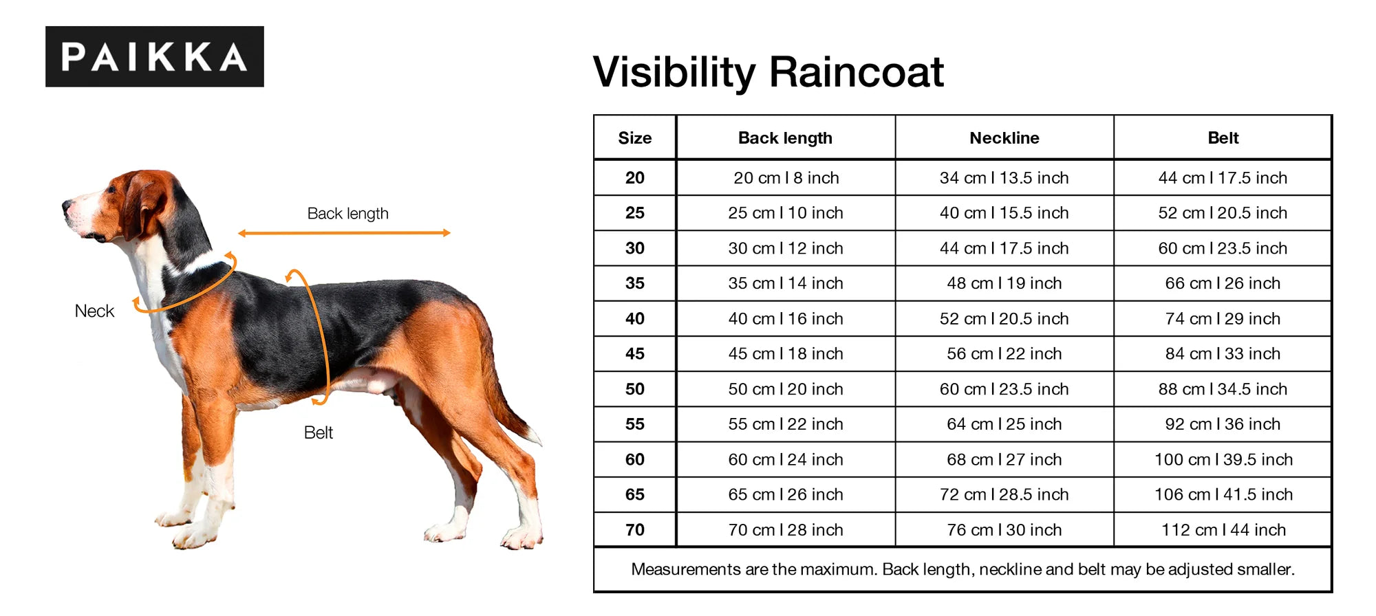 Paikka Visibility Raincoat Regntäcke