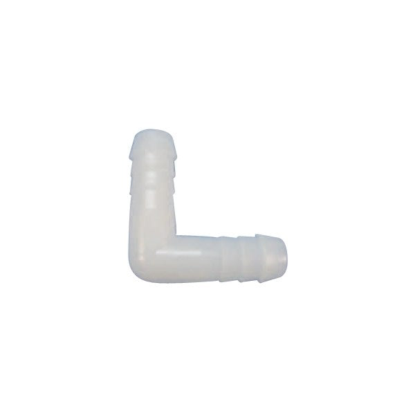 Vinkelrör i plast för slang Øi 12 mm