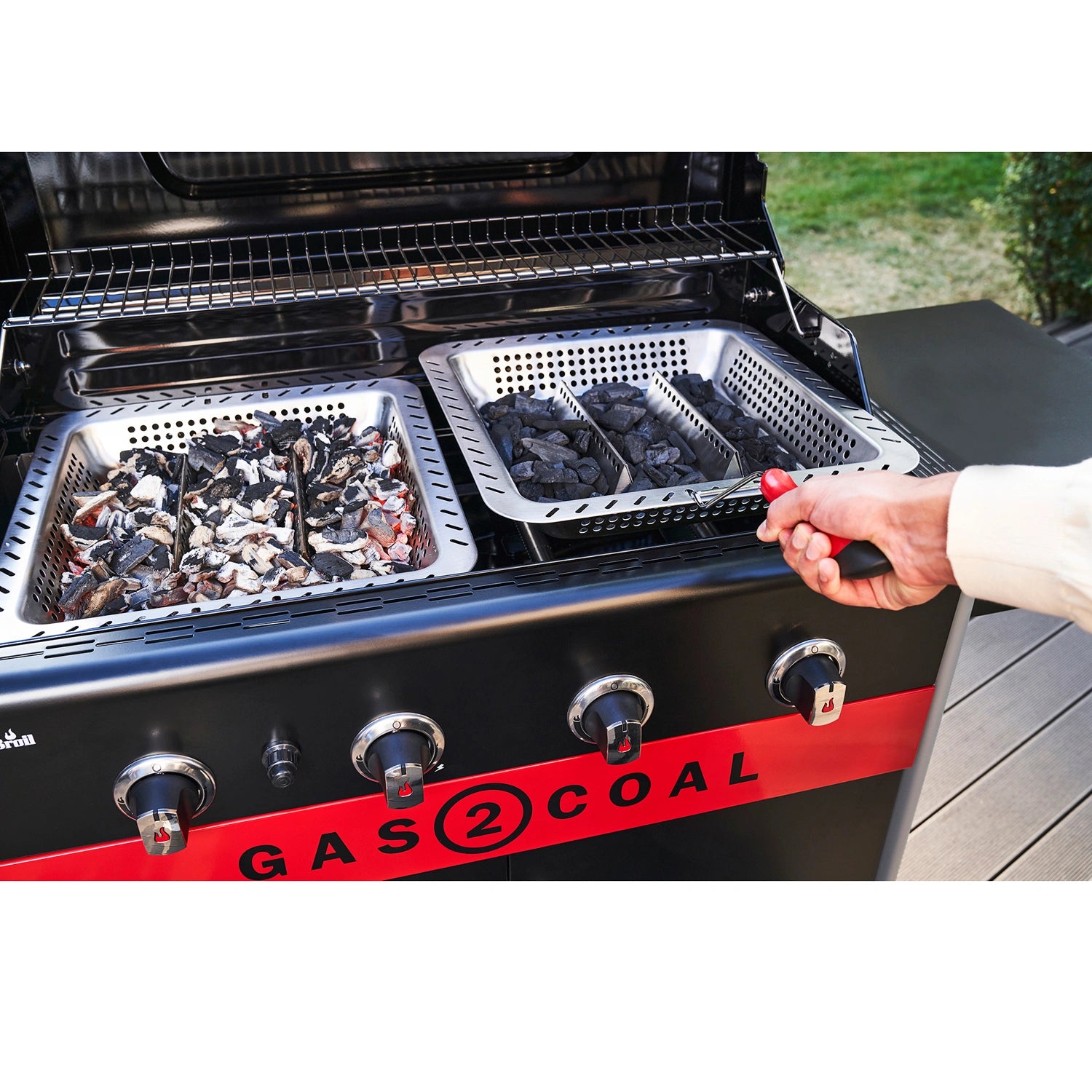 Hybridgrill Gas2Coal 2.0 4+1 Brännare