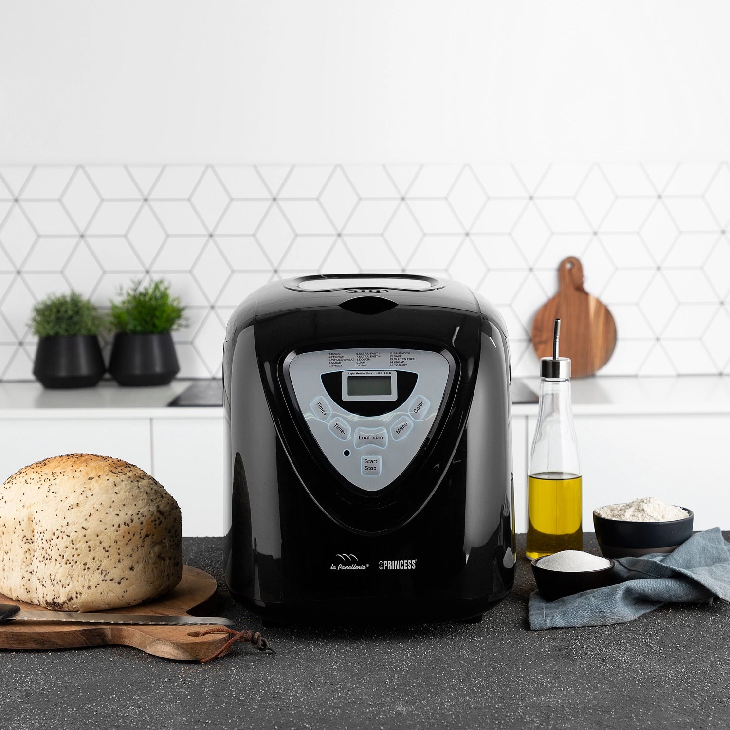Bakmaskin Black 900gram 15 program digital