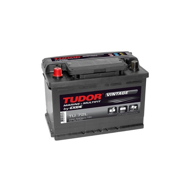 Fritidsbatteri Tudor 12V/72Ah