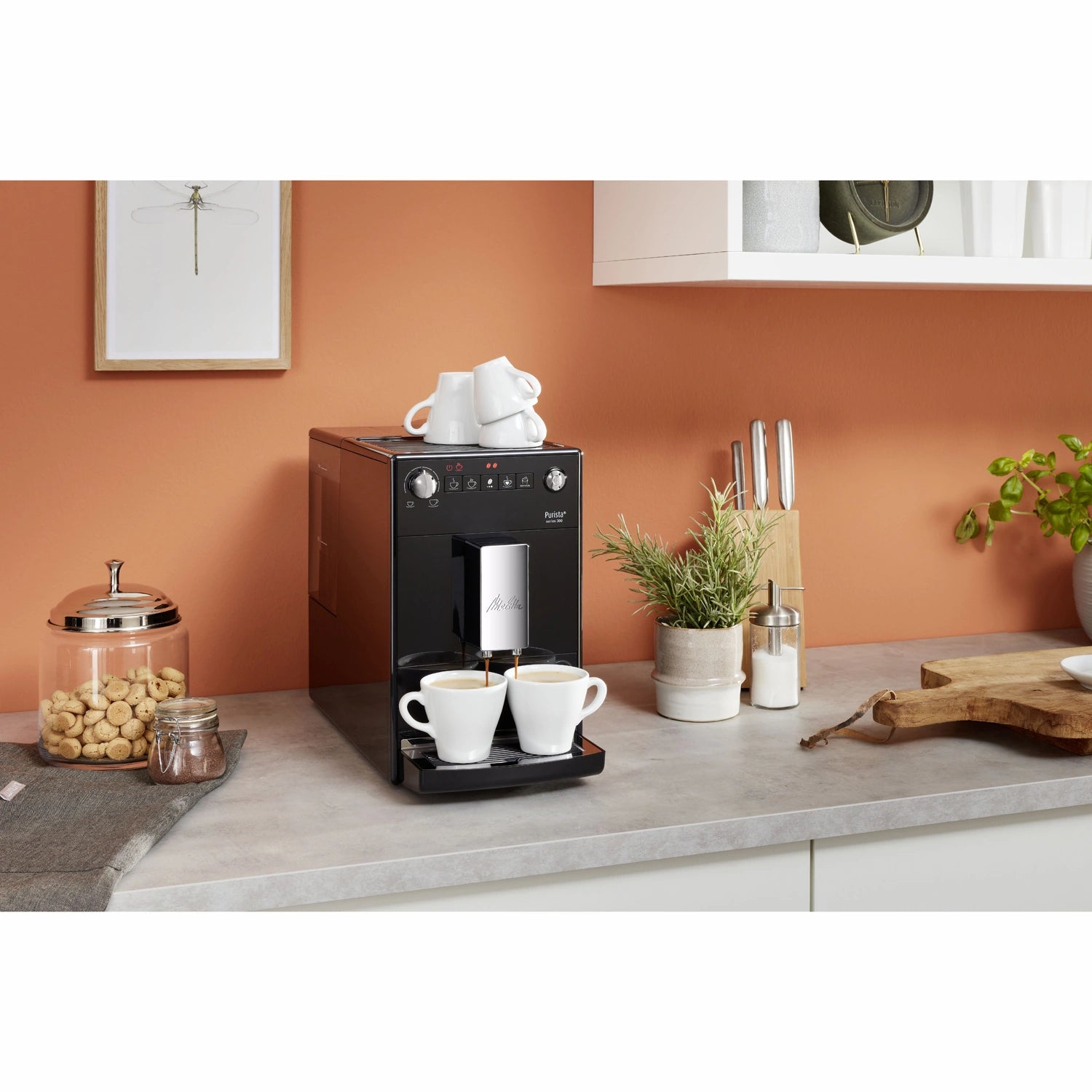 Purista Svart Helautomatisk kaffemaskin