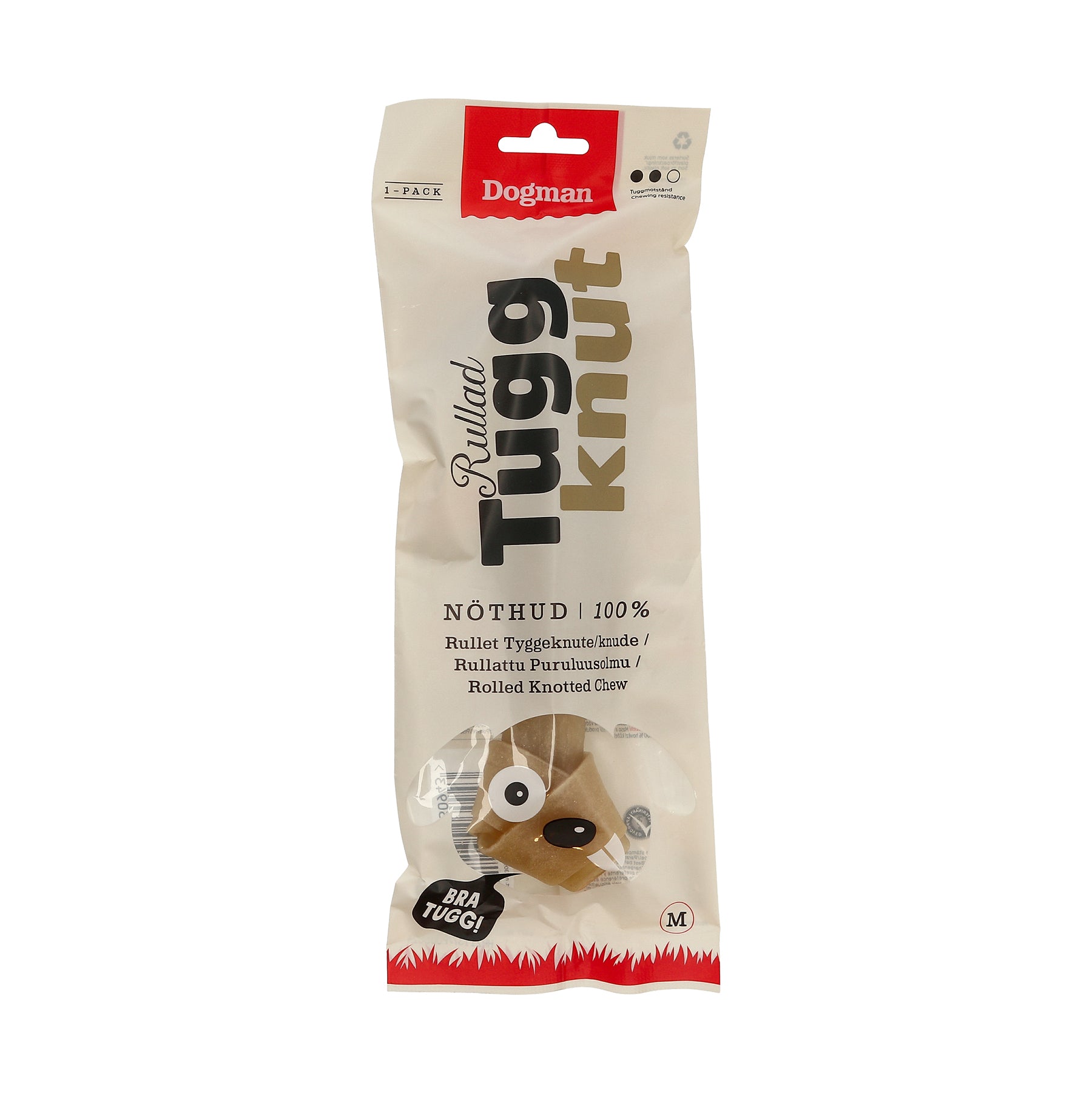 Tuggknut Rullad Brun 22cm