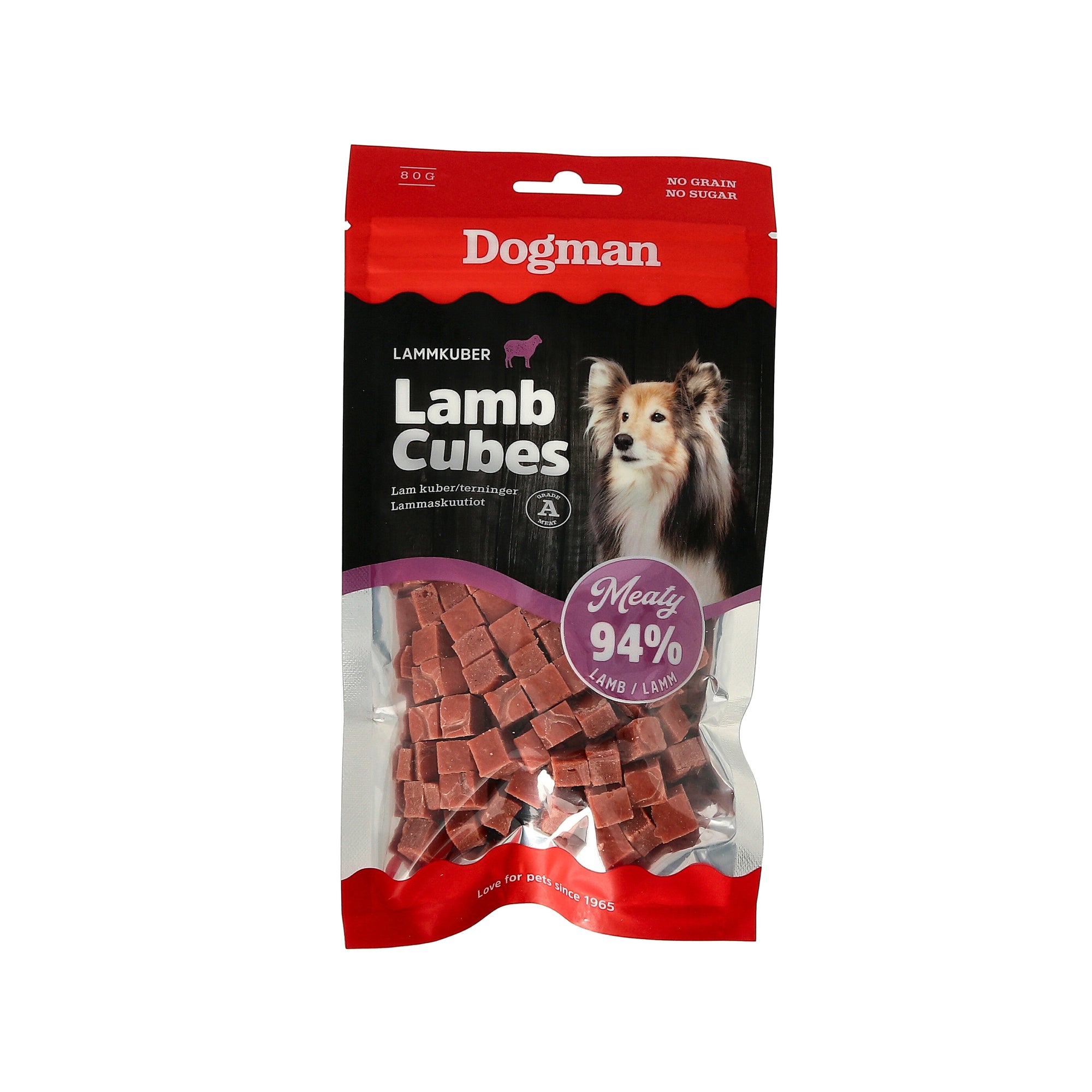 Meaty Kuber av Lamm Hundgodis