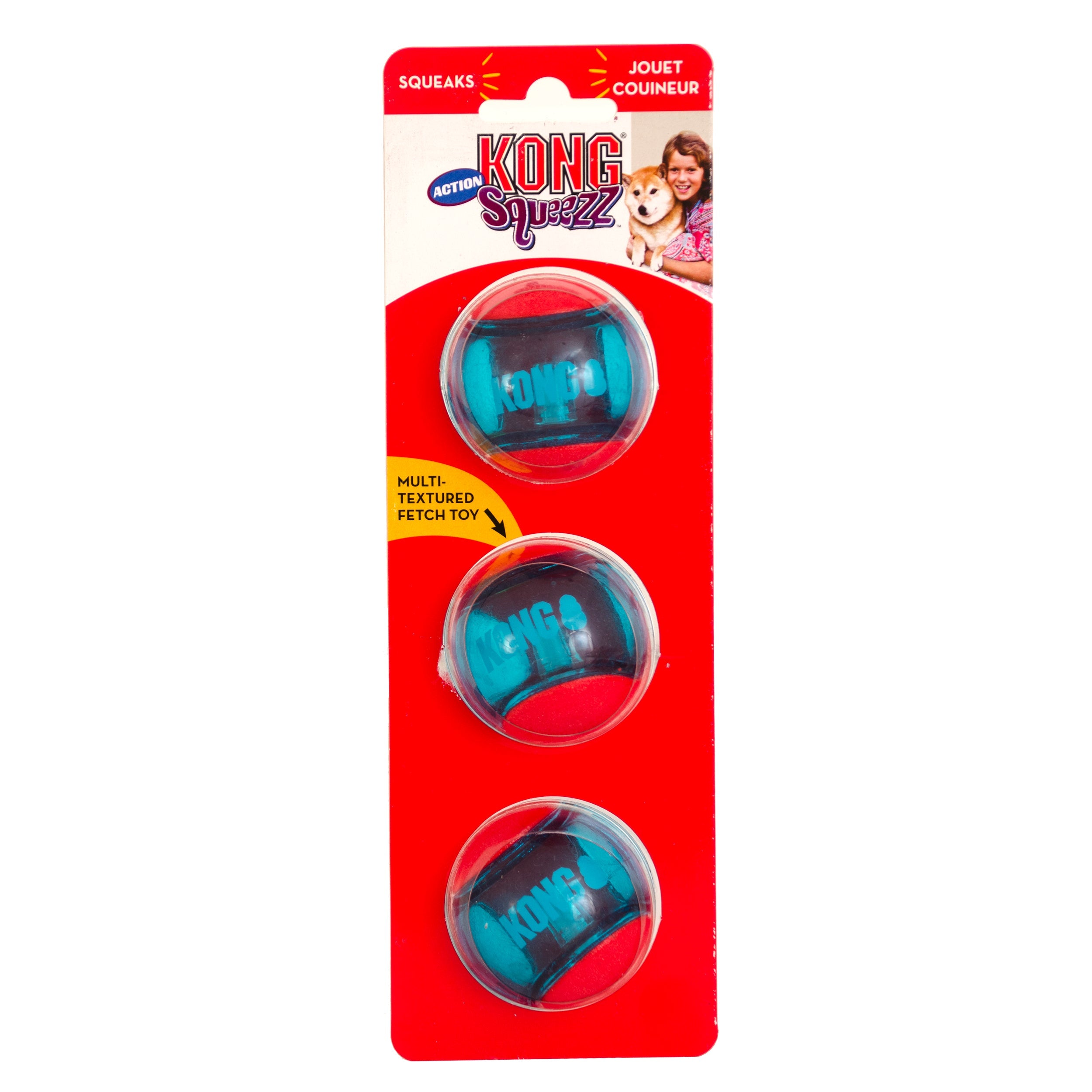 Squeezz Action Ball Toy 3-pack