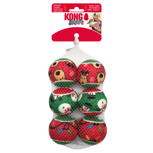Holiday Squeakair® Balls 6p S