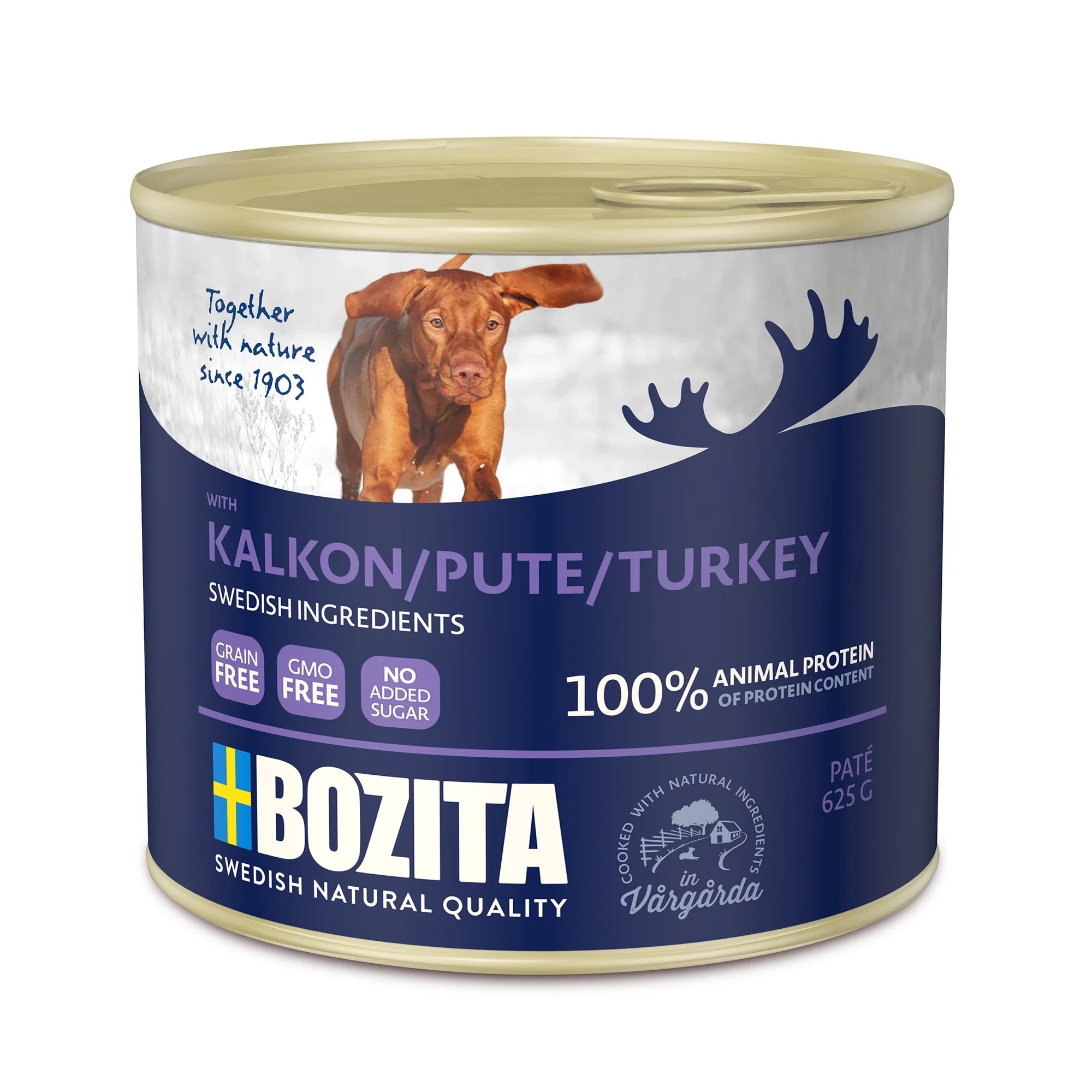 Paté Våtfoder För Hund Med Kalkon 625g