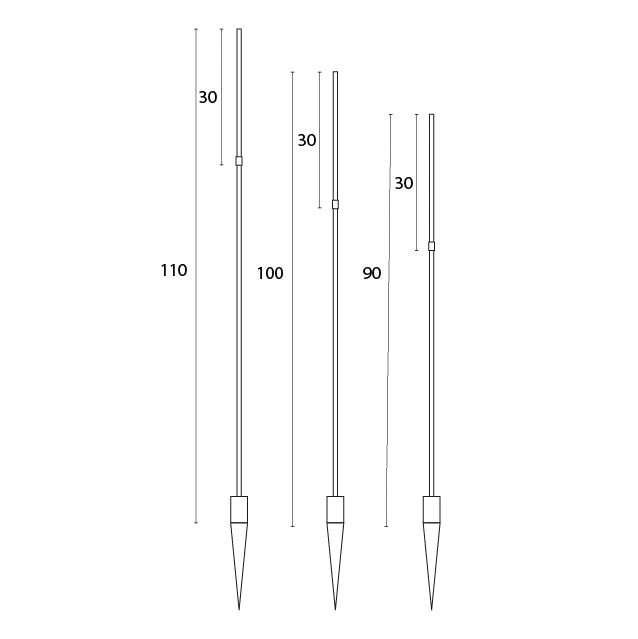 Stix Tre smala designljusstrån