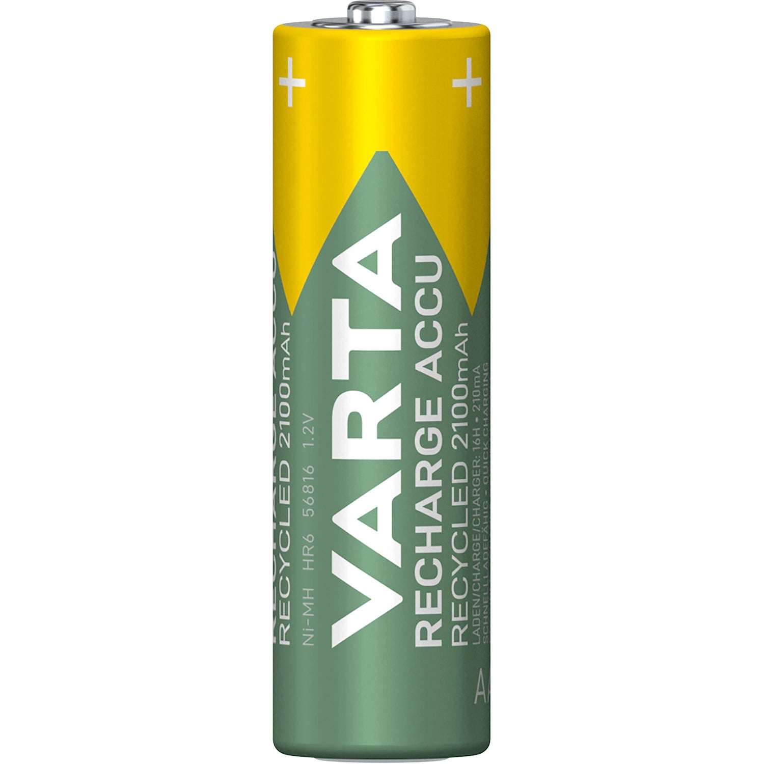 Recycle Laddningsbart batteri AA 2100 mAh 4-p