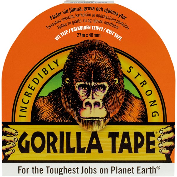 Gorilla Tape, vit. 27 m x 48 mm
