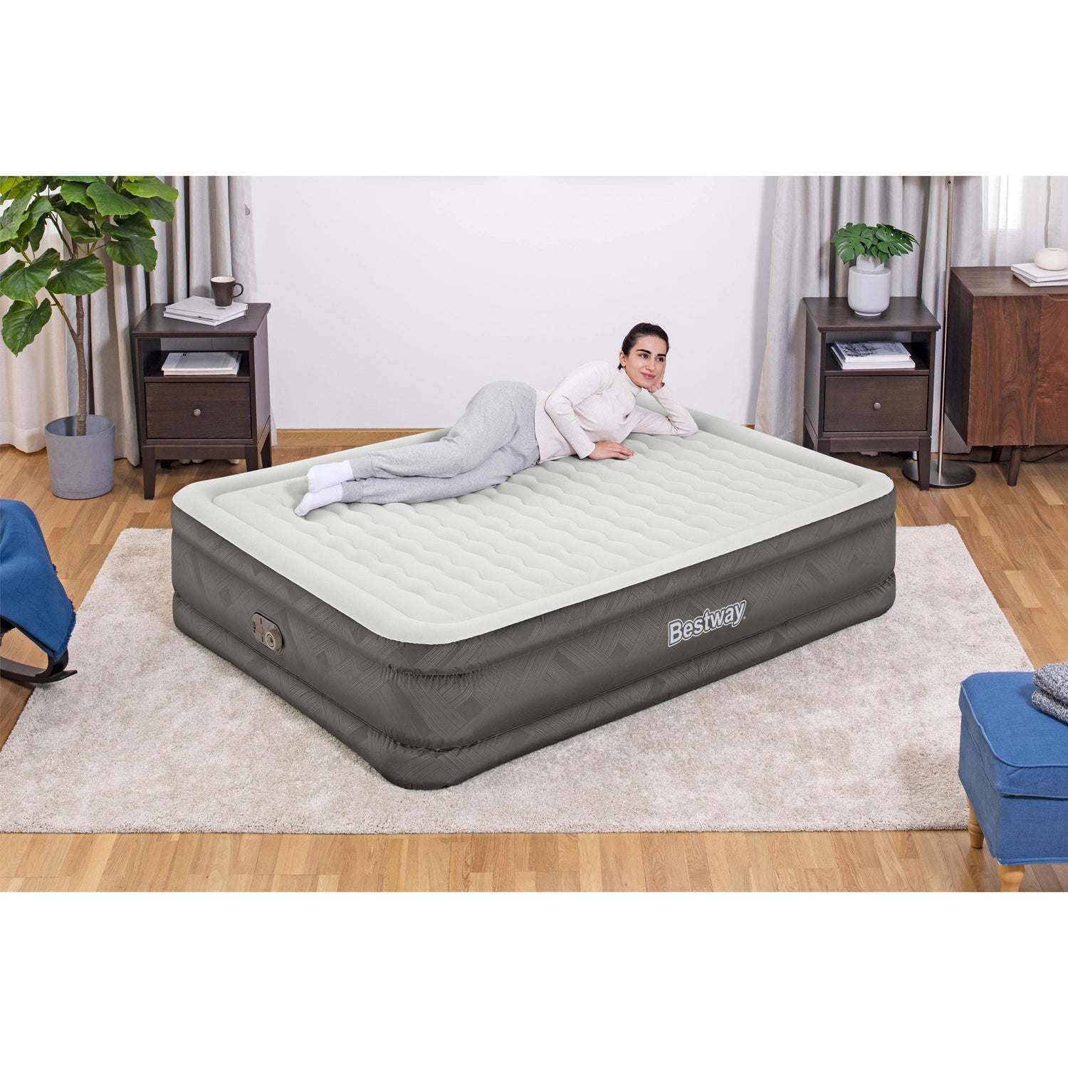 Luftmadrass Fortech 2.03m x 1.52m x 46cm