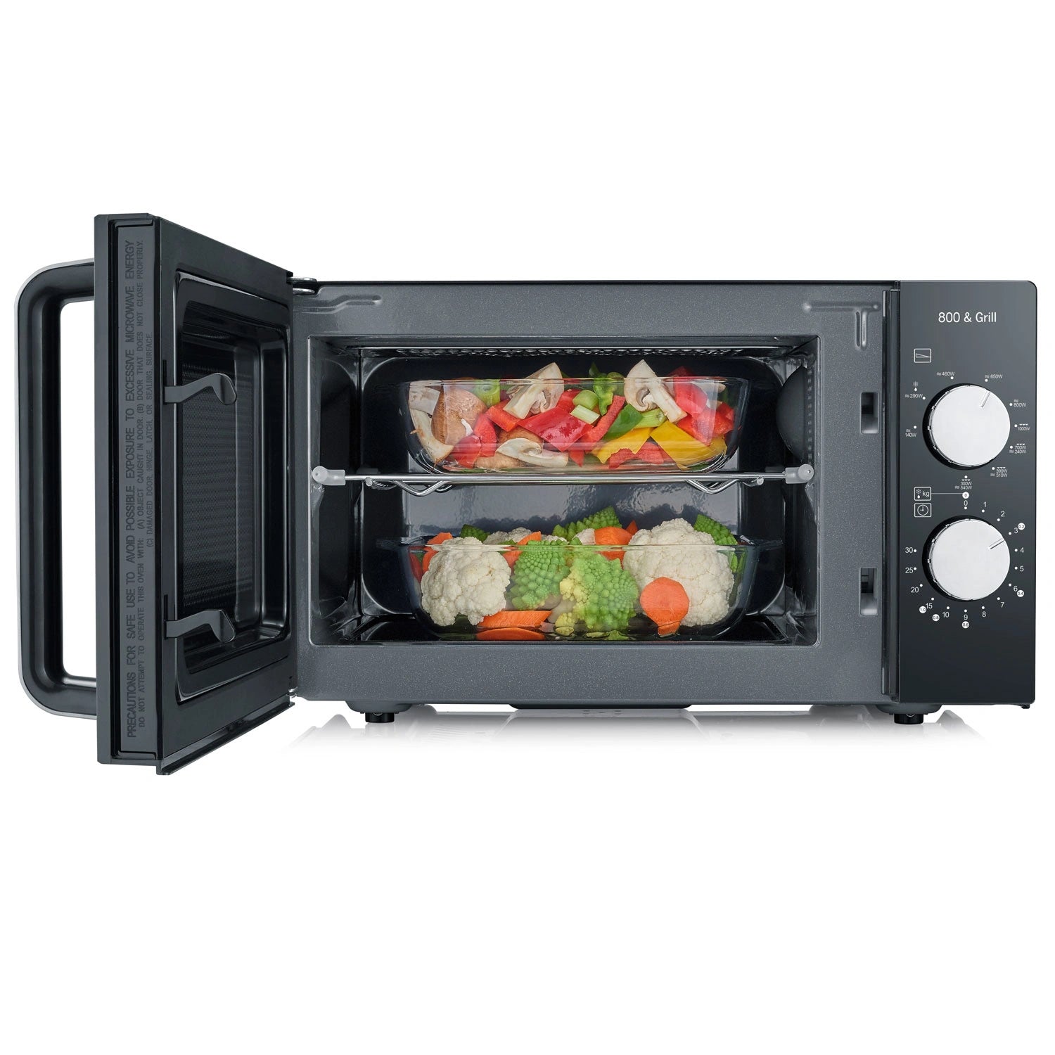 Mikrovågsugn 20L 800W med grill MW7762