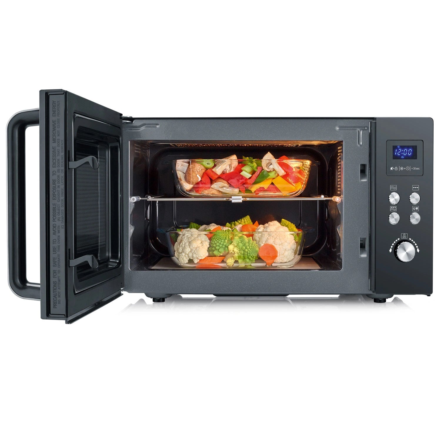 Mikrovågsugn 25L 900W bottenplatta i glaskeramik MW7763