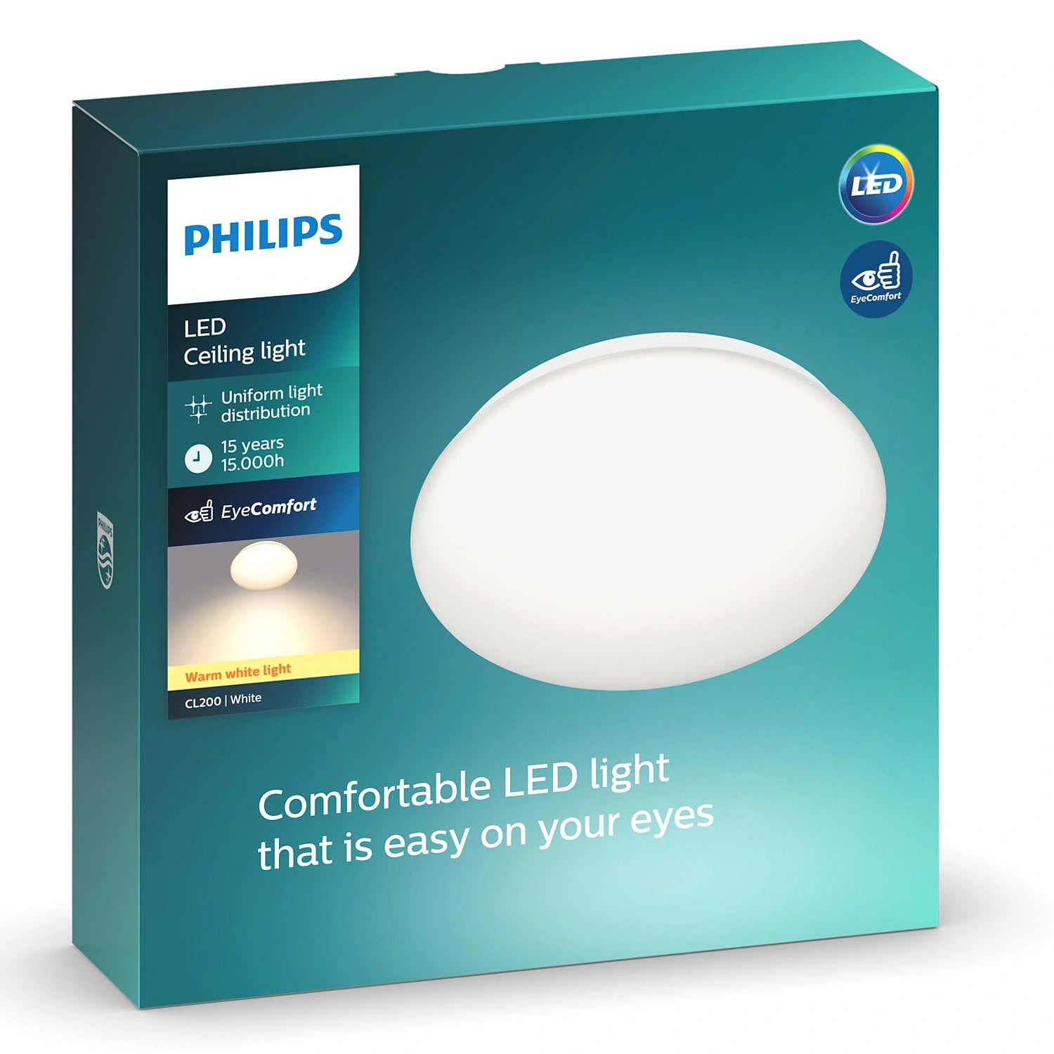 CL200 Plafond 225mm 6W 600 2700K Varmvitt