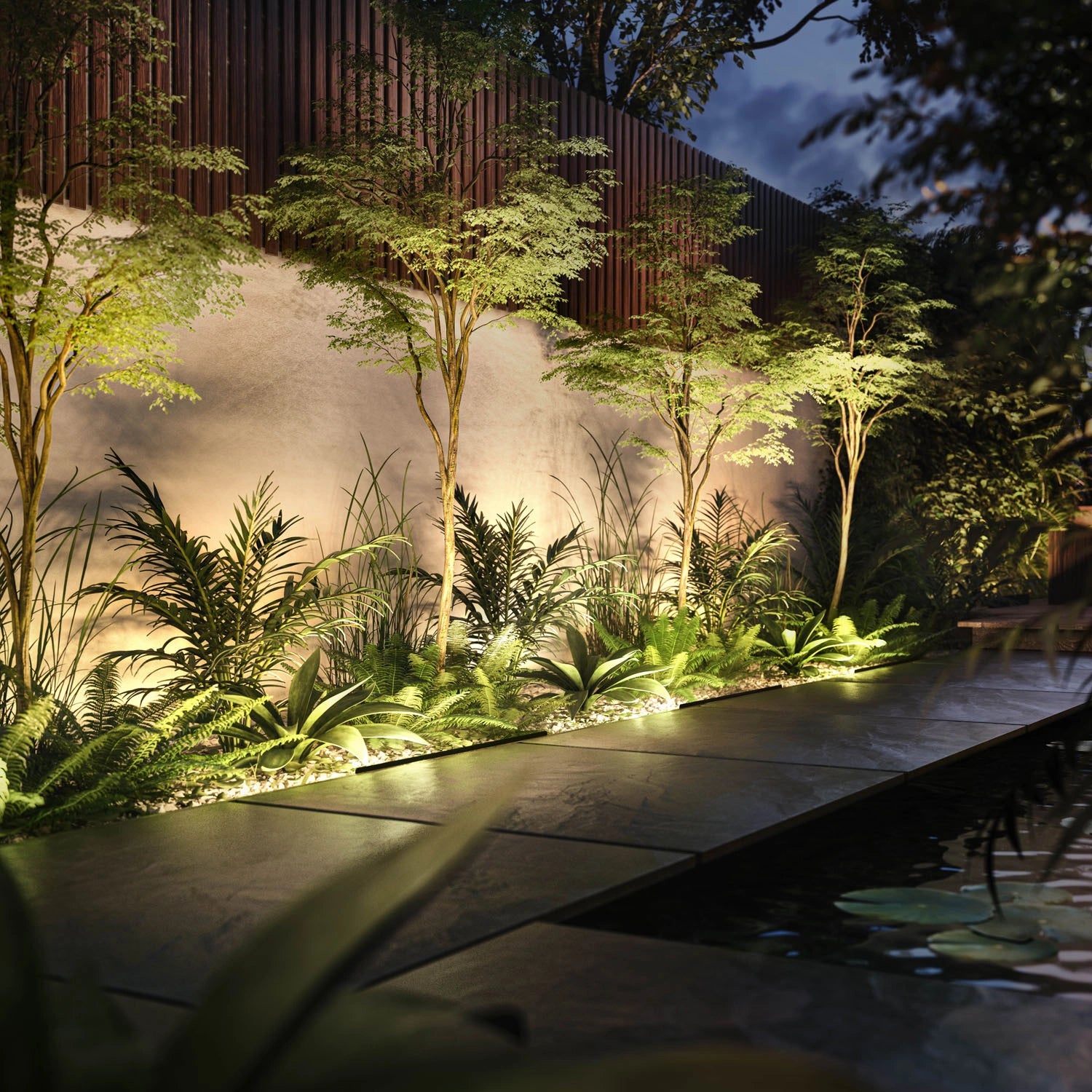 Amarant Garden floodlight White/Color 24V 20W