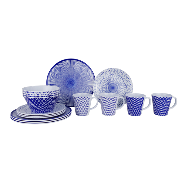 Melaminservis Royal Galaxy - 16 delar.