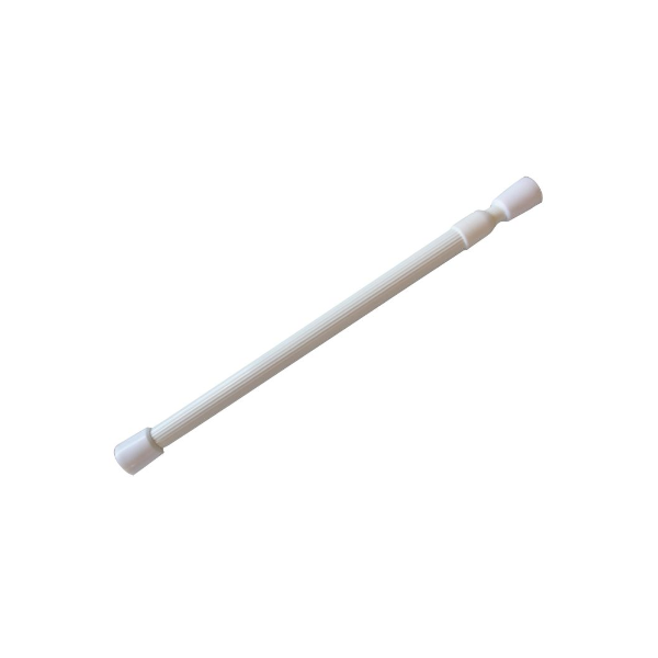 Lastsäkringsstång. Spännvidd: 48-80 cm. Vit.