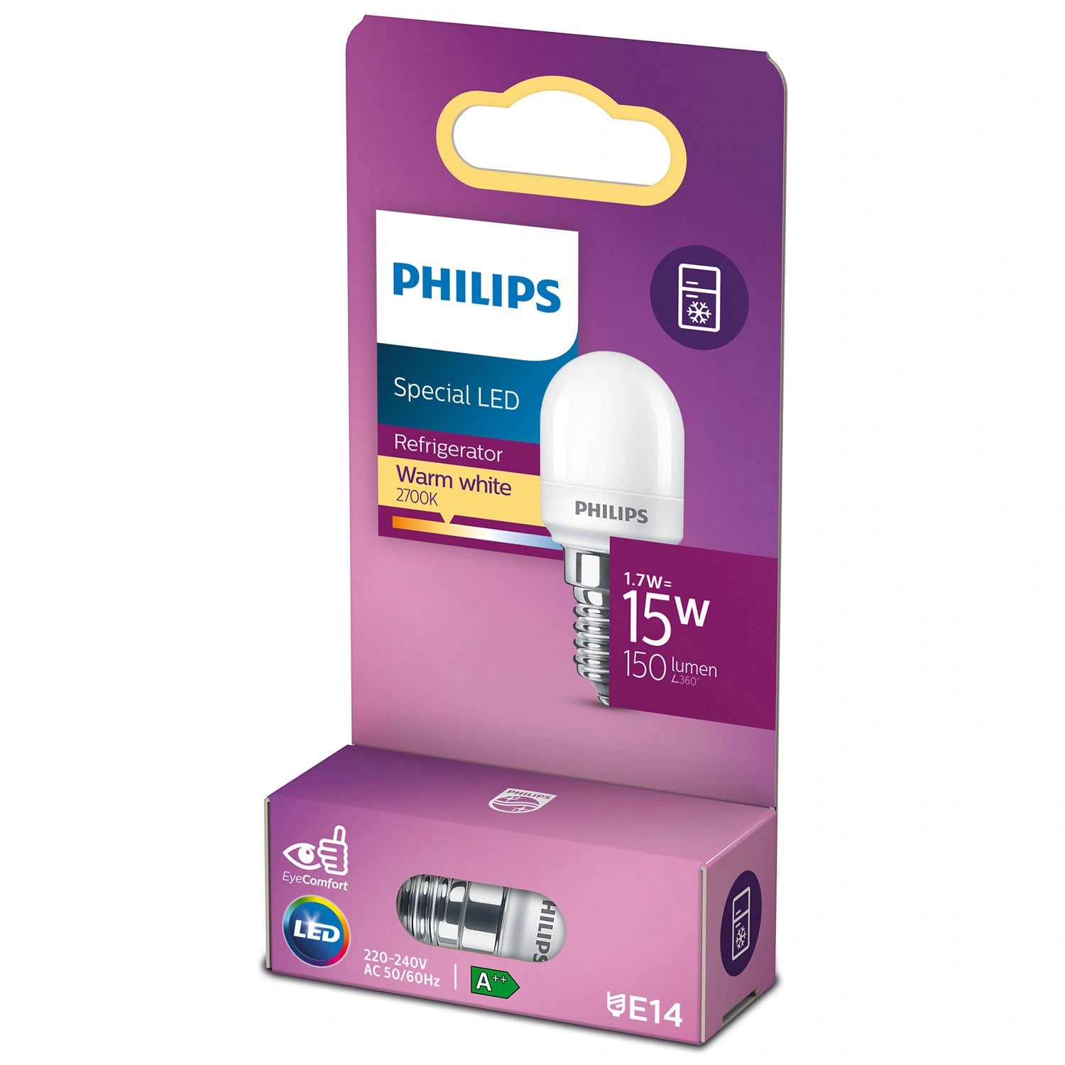 LED E14 Kylskåp T25 Päron 15W Frost 150lm