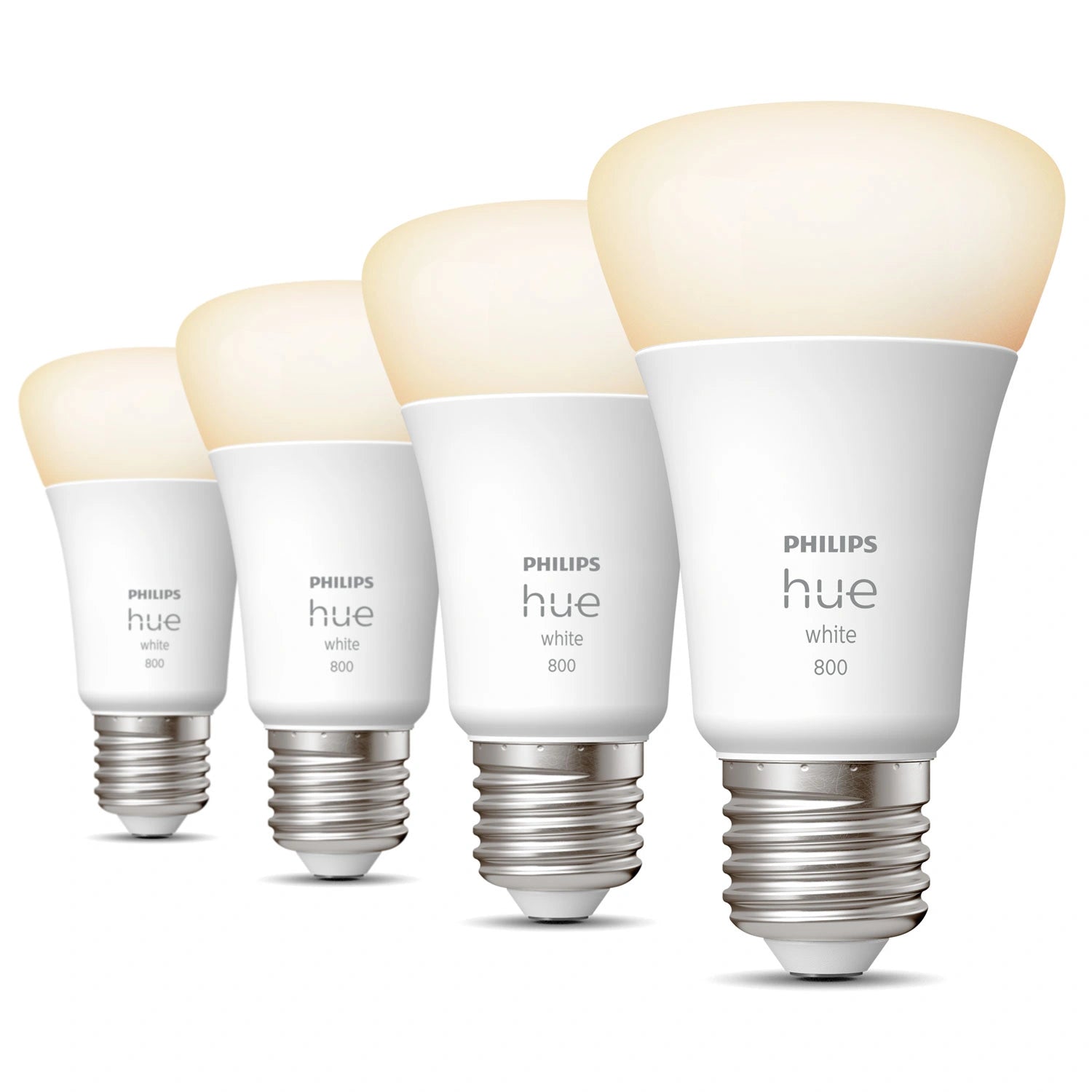 White E27 A60 800lm 4-pack