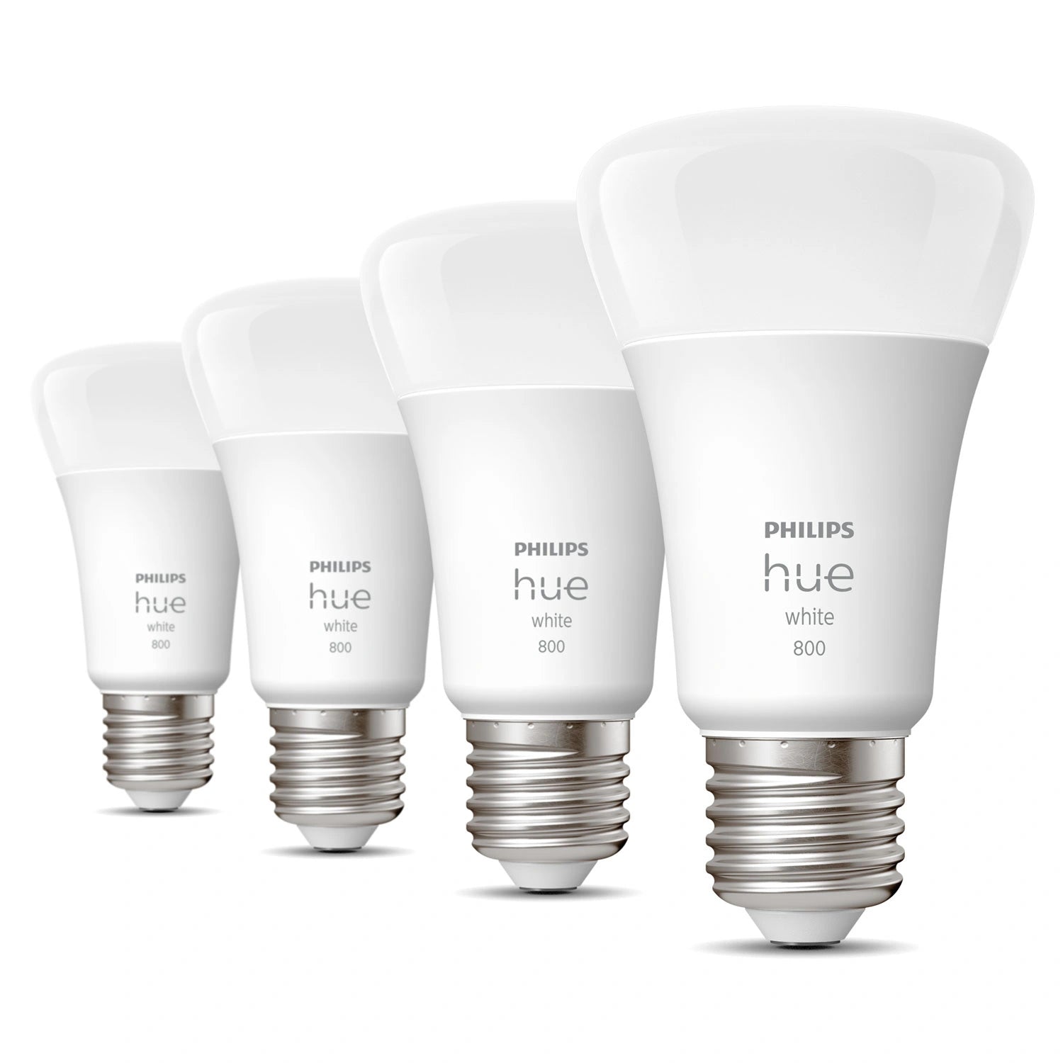 White E27 A60 800lm 4-pack