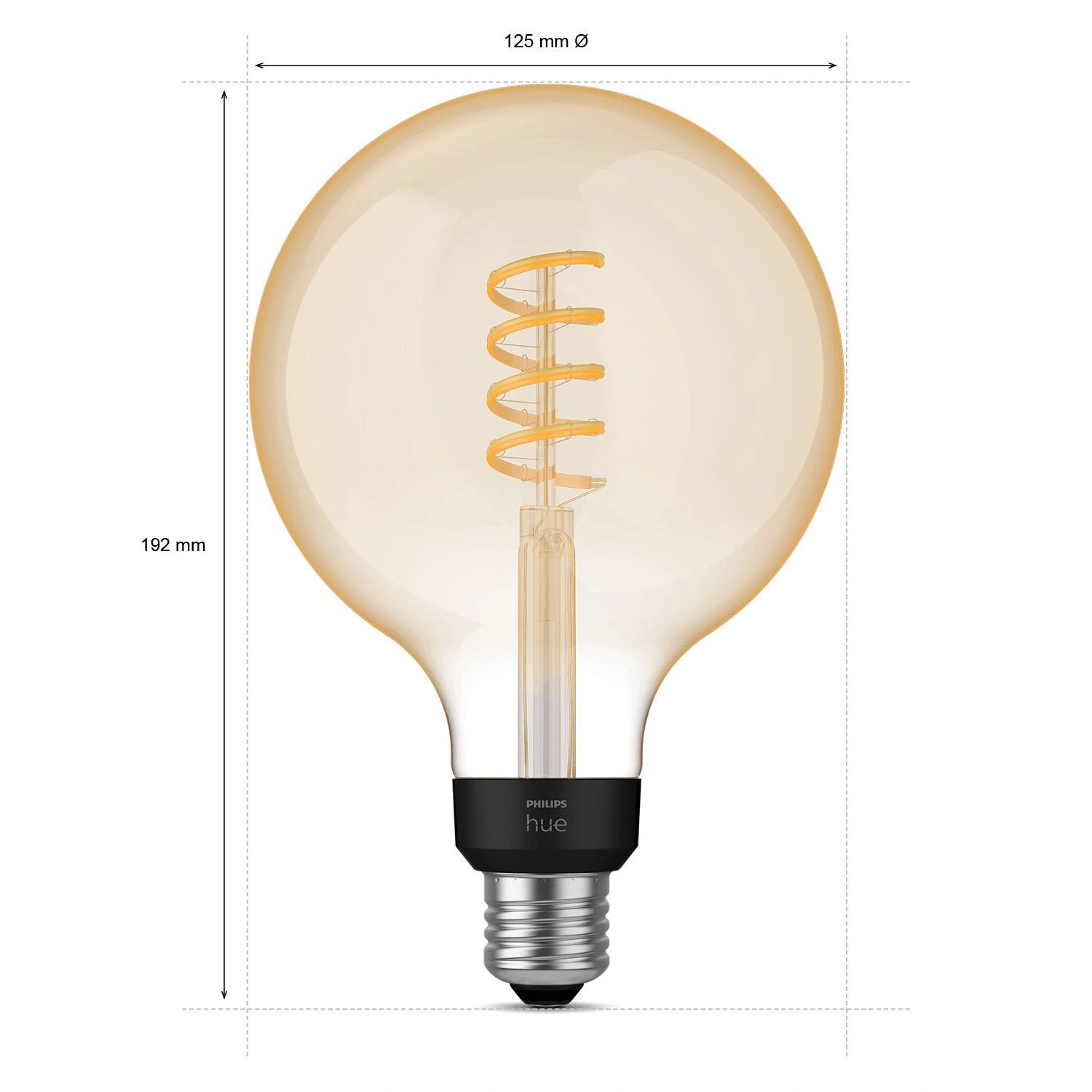 White Ambiance Filament E27 G125 Glob