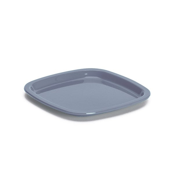 Assiett i SAN-plast. Grå.