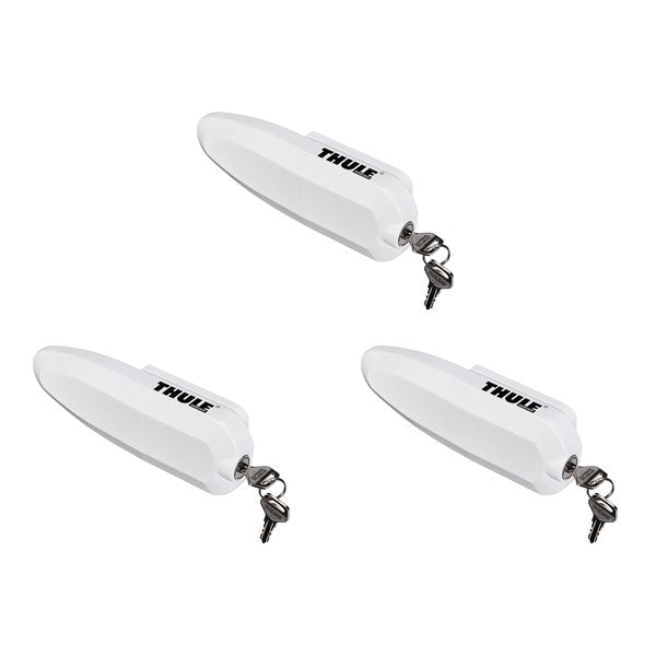 Thule Universallås. Vit. 3-pack.
