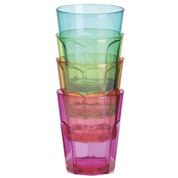 Flamefield Dricksglas Färgade 4-Pack
