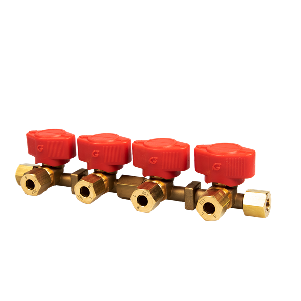 Blockventil VK4-8. In Ø 8 mm / Ut Ø 8 mm.