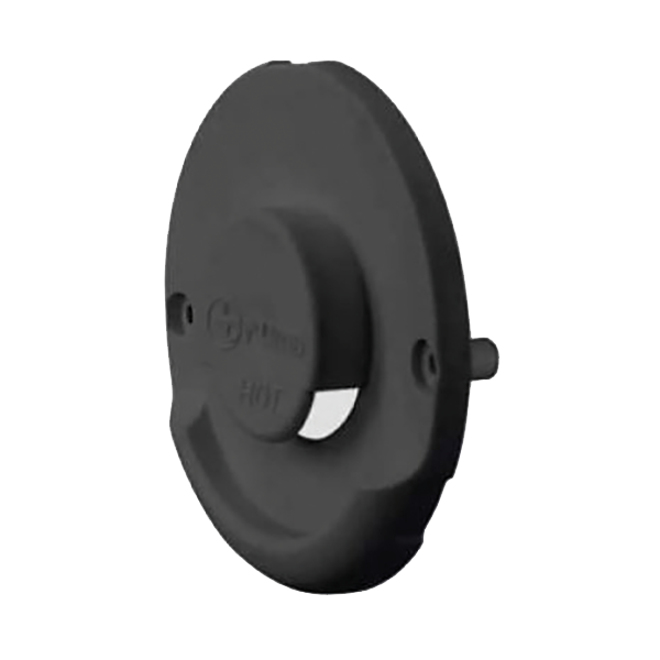 Skorstensytterdel. Svart.