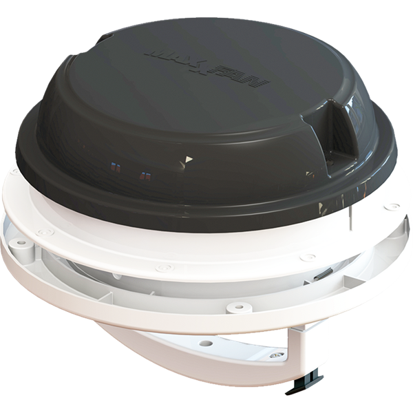 Ventilator Maxxfan Dome 12V. Svart.