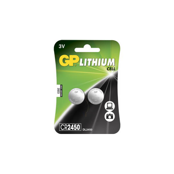 Litiumbatteri CR2450 – 3V. 2-pack