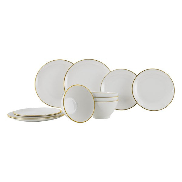Melaminservis Linea Gold. 12 delar.