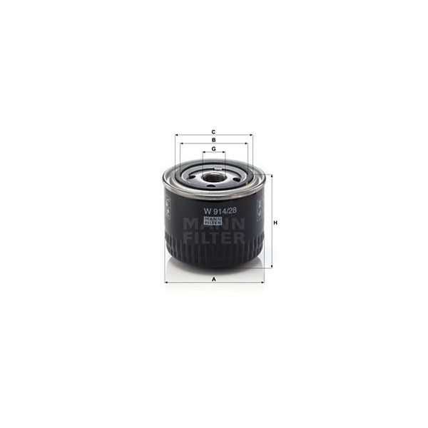 Oljefilter Mann W914/28