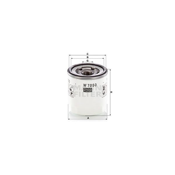Oljefilter Mann W7050