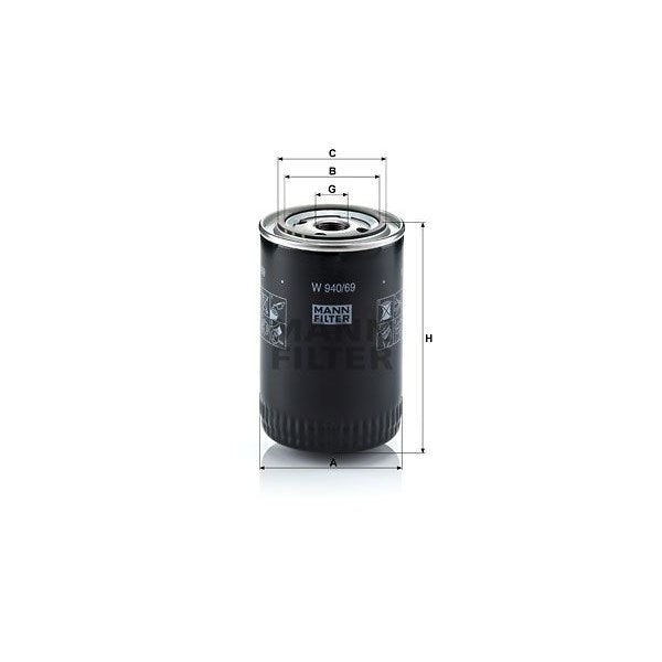 Oljefilter Mann W940/69